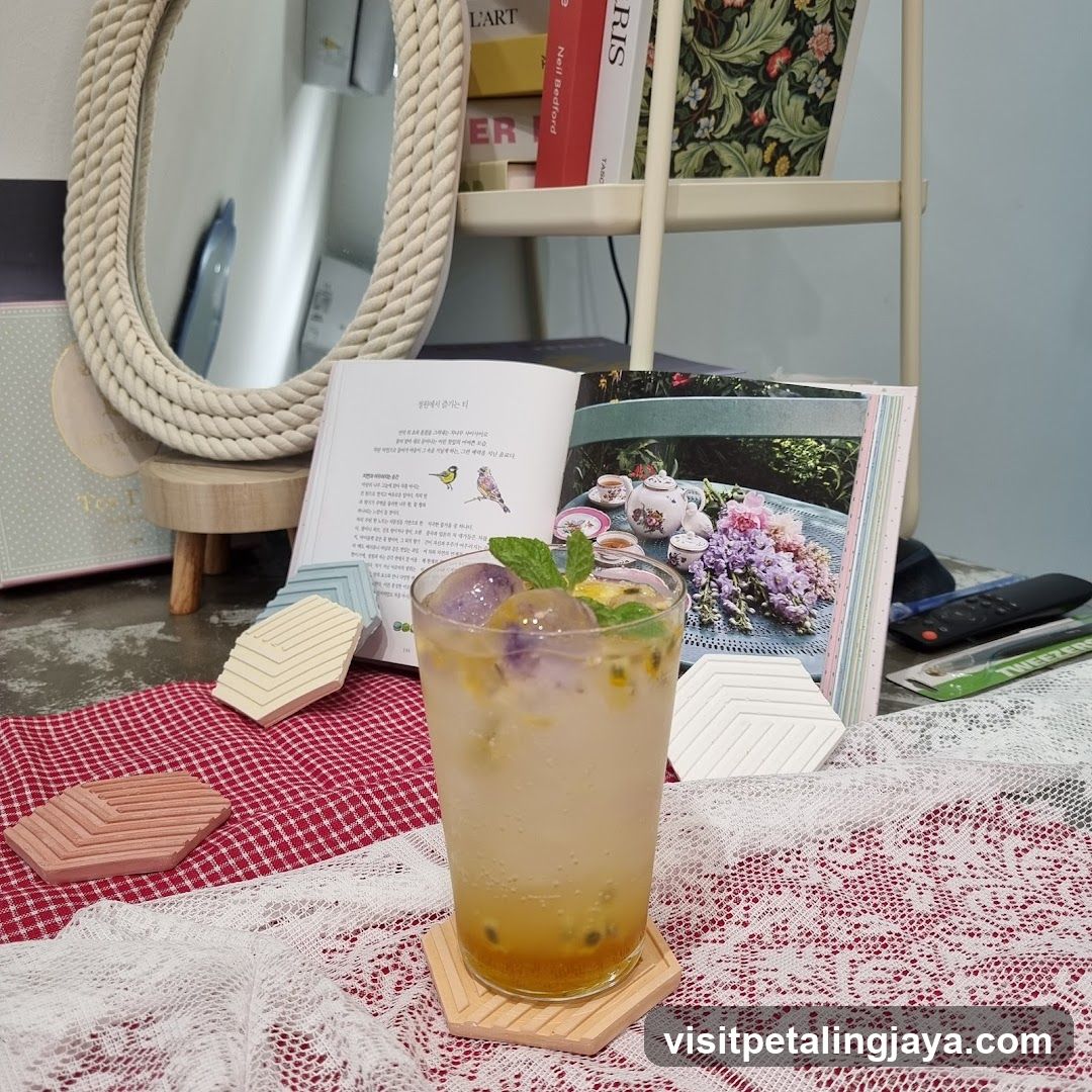 Cocktail with Book and Decor