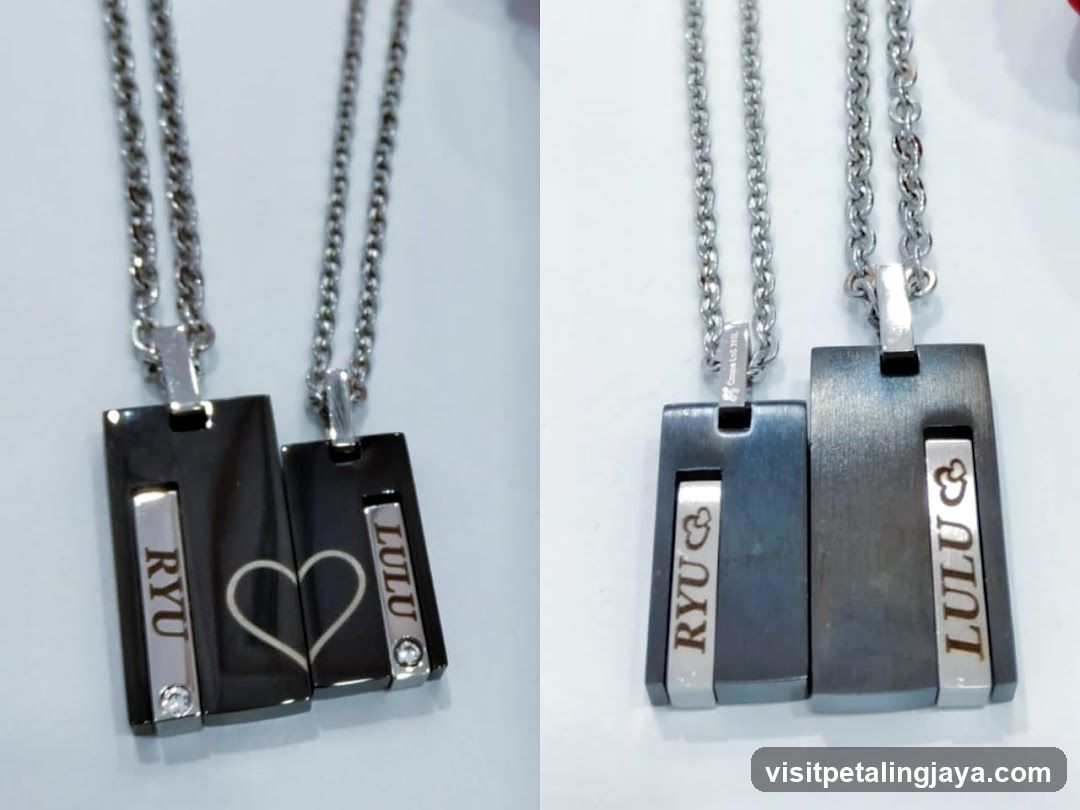 Couple's Engraved Necklaces