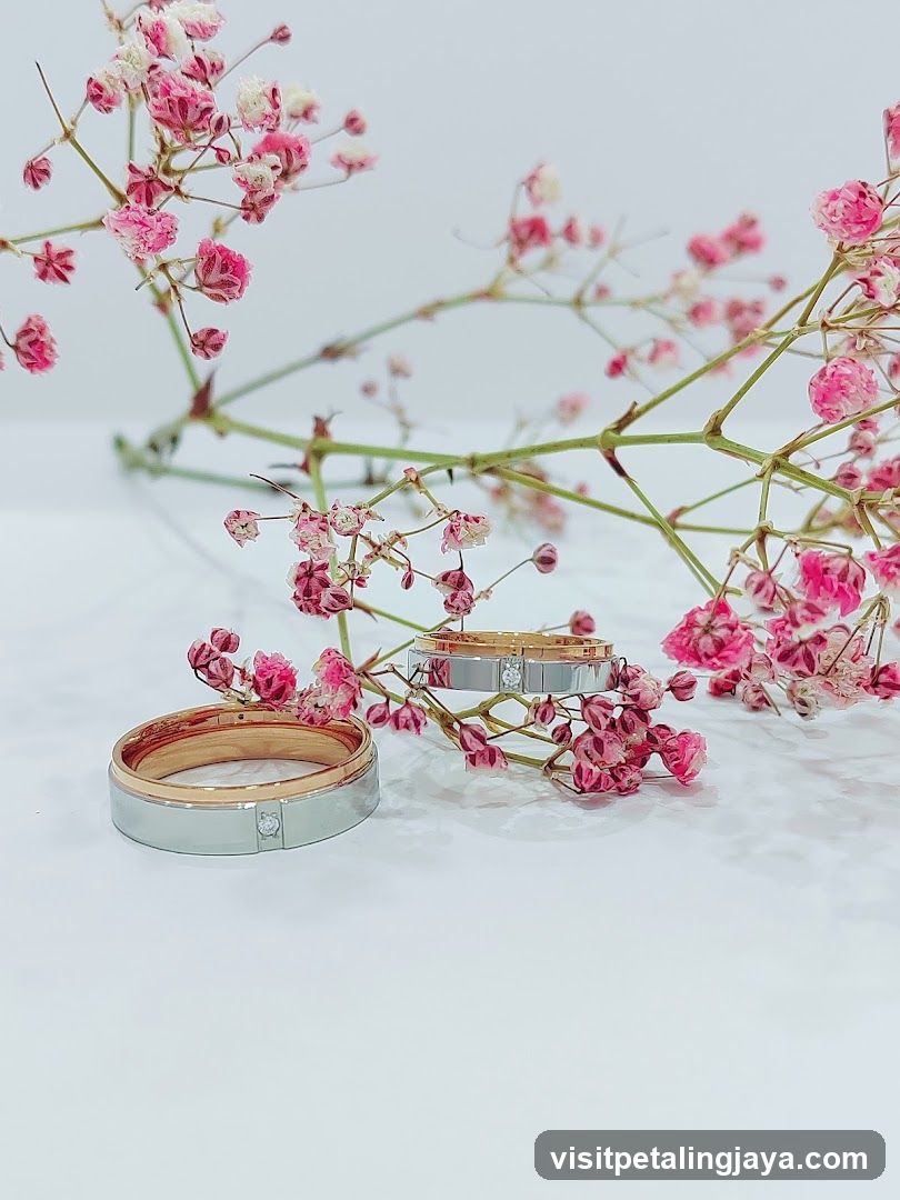 Rings with Baby's Breath Flowers