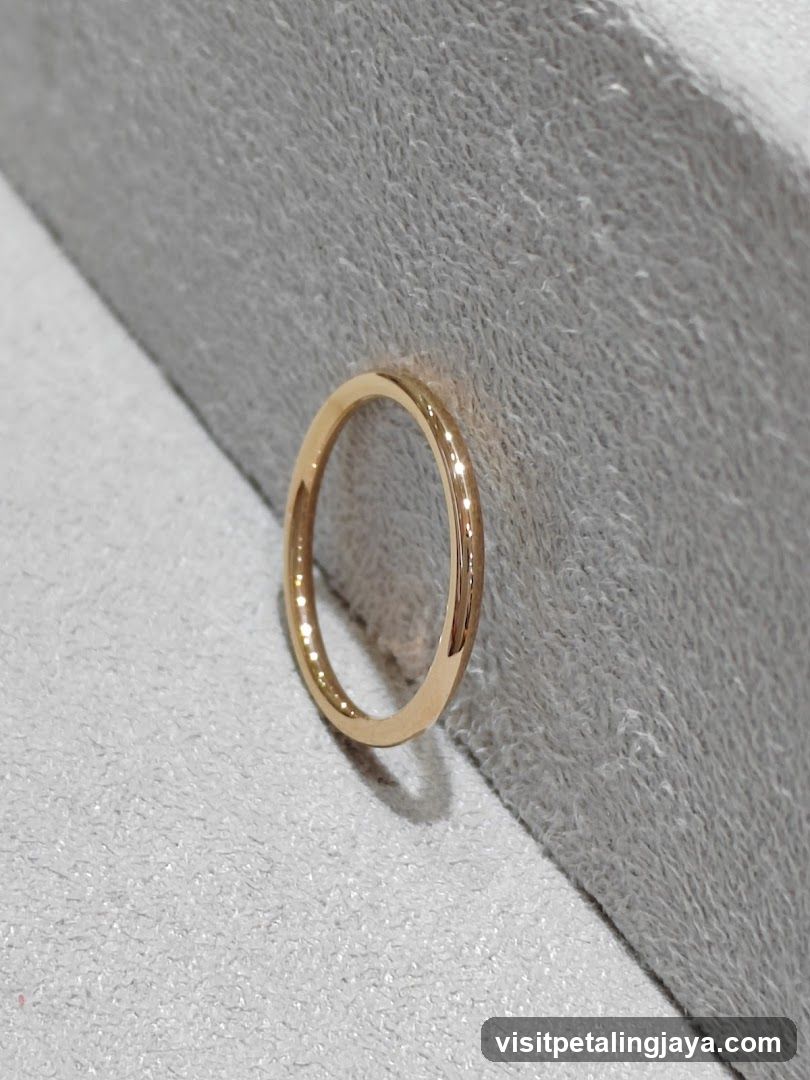 Gold Ring on Display