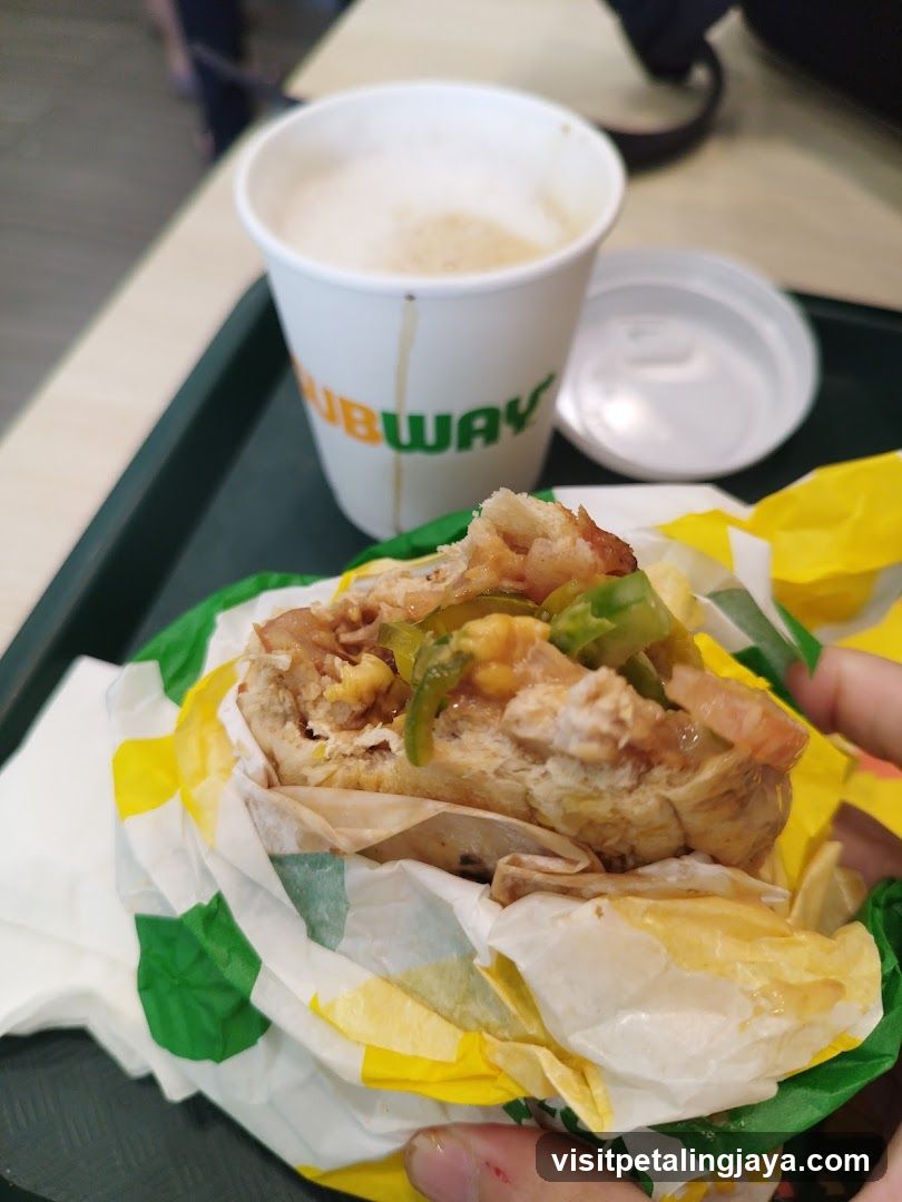Subway Sandwich and Coffee