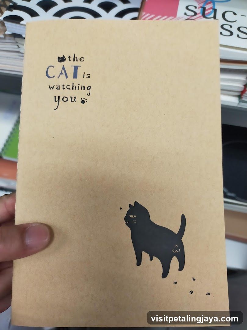 Notebook with Cat Design