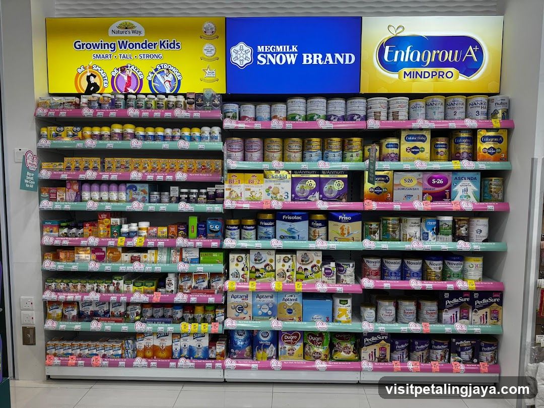 Baby Formula and Health Supplements Aisle