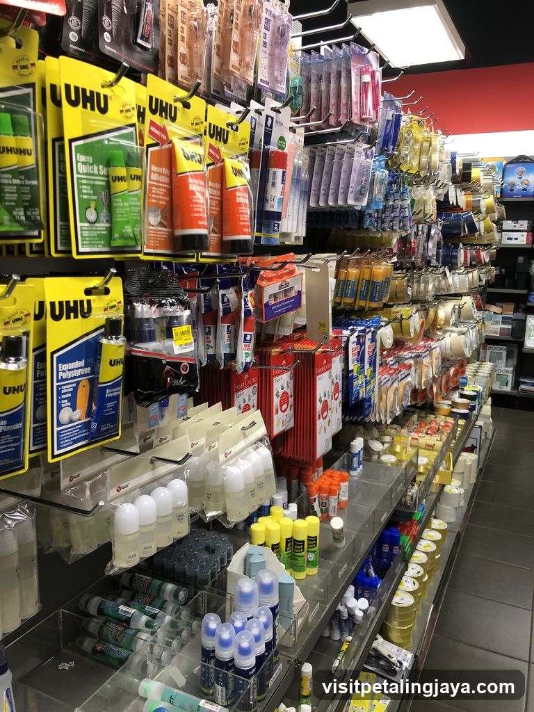 Adhesives and Stationery Display