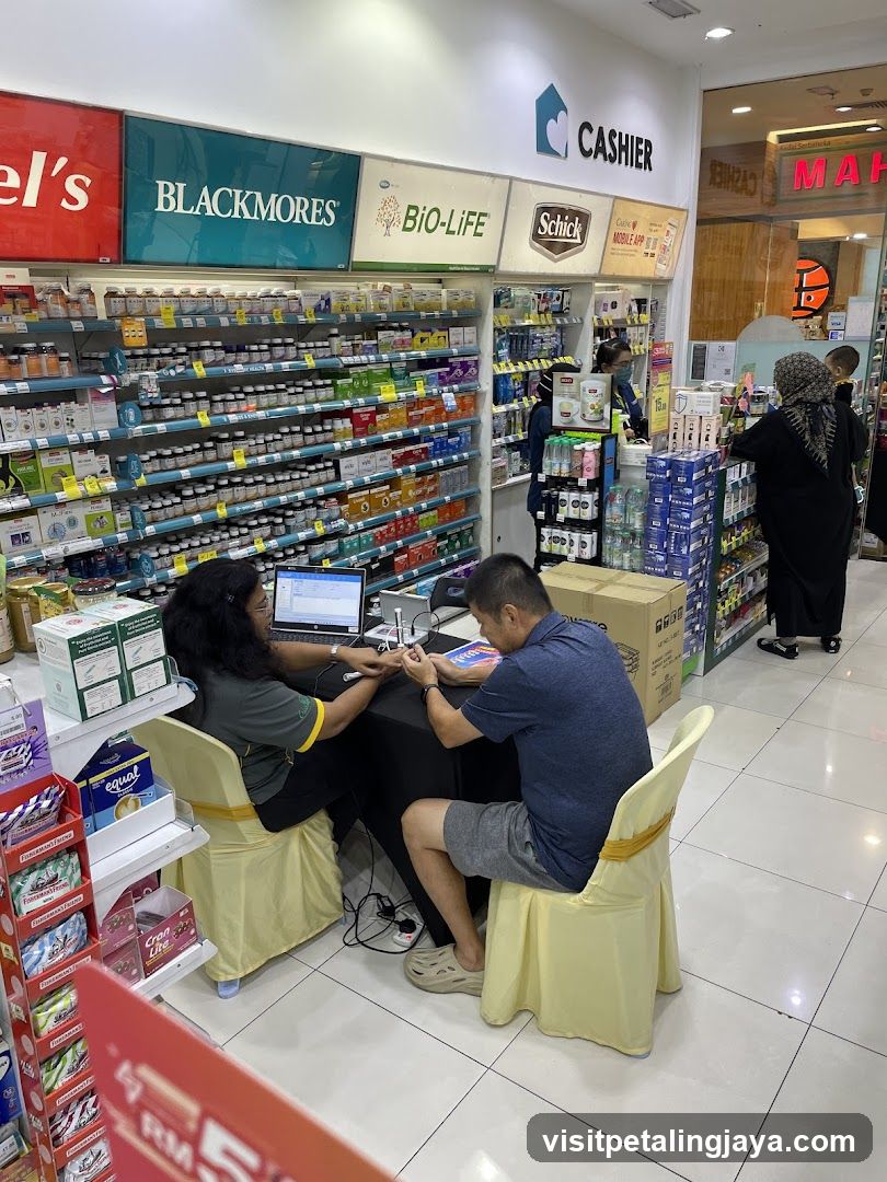 Pharmacy Interior with Service Counter