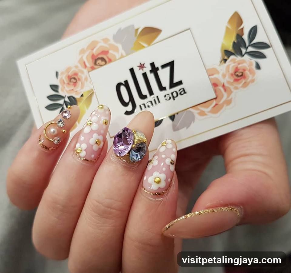Nail Art with Business Card