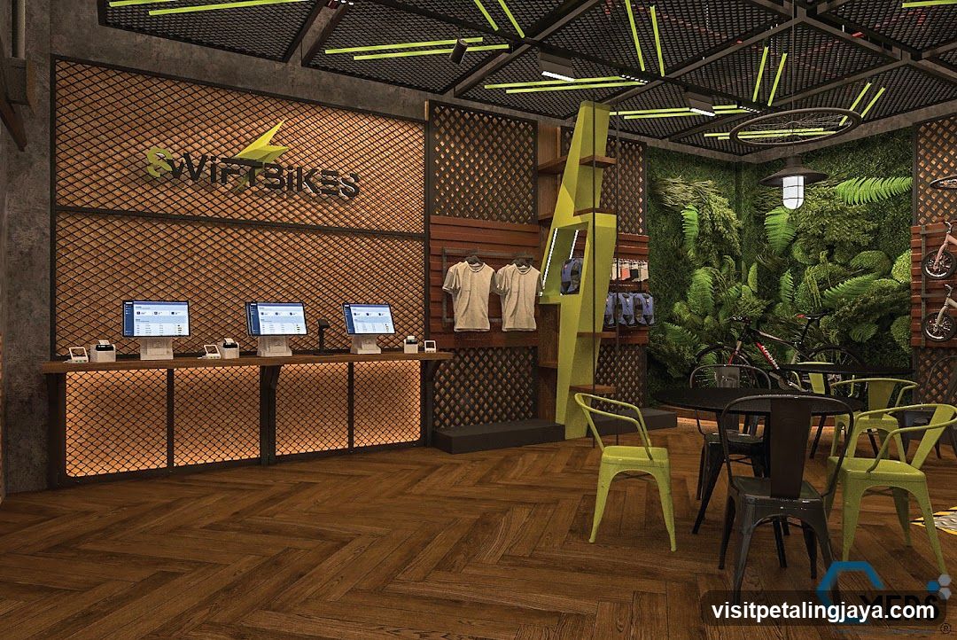 Modern Bicycle Shop Interior
