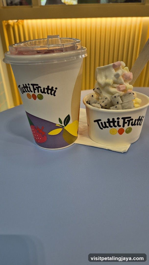 Tutti Frutti Frozen Yogurt and Drink
