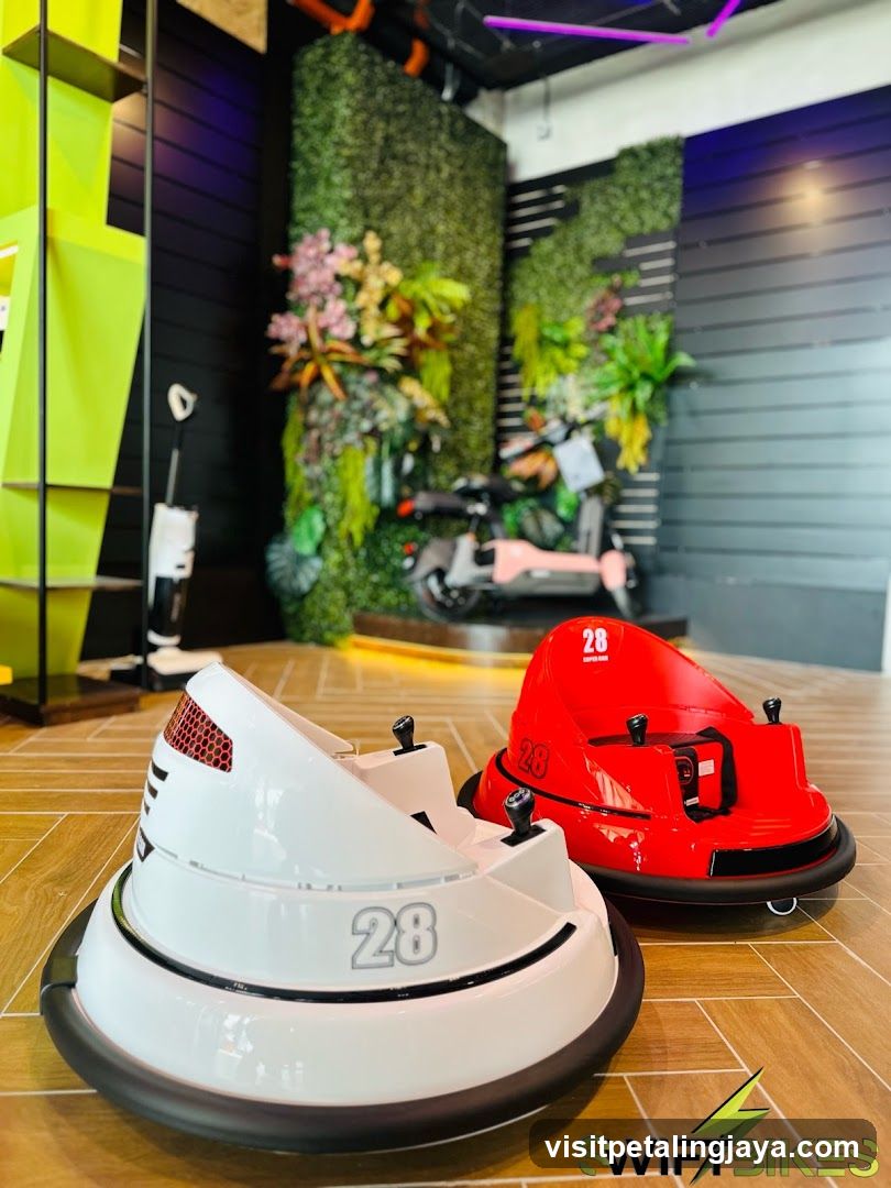 Bumper Cars and Electric Scooter