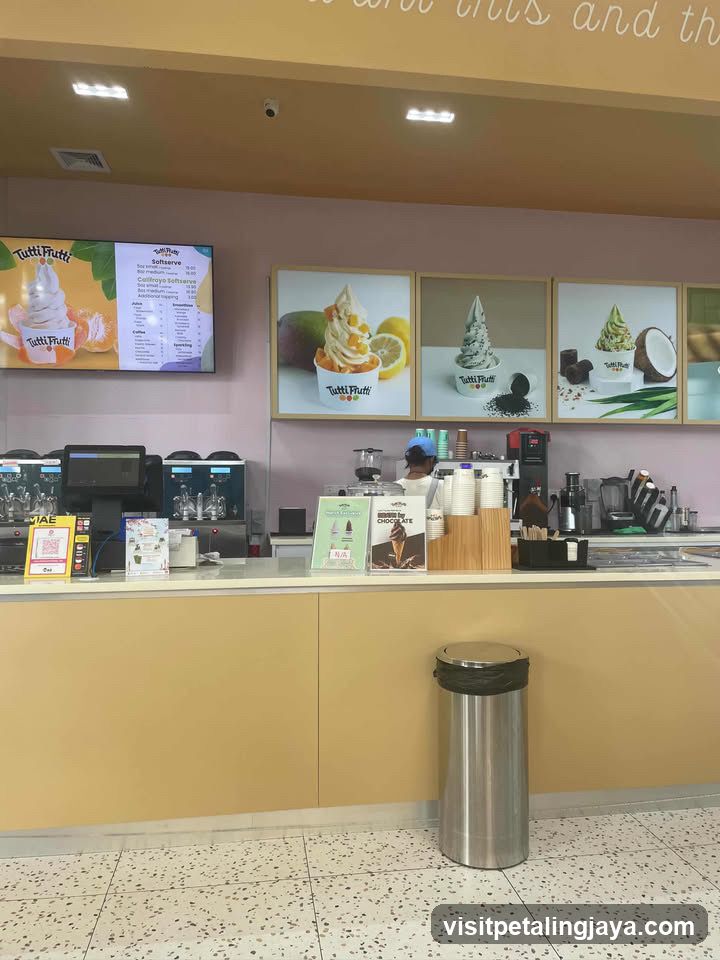 Tutti Frutti Soft Serve Counter