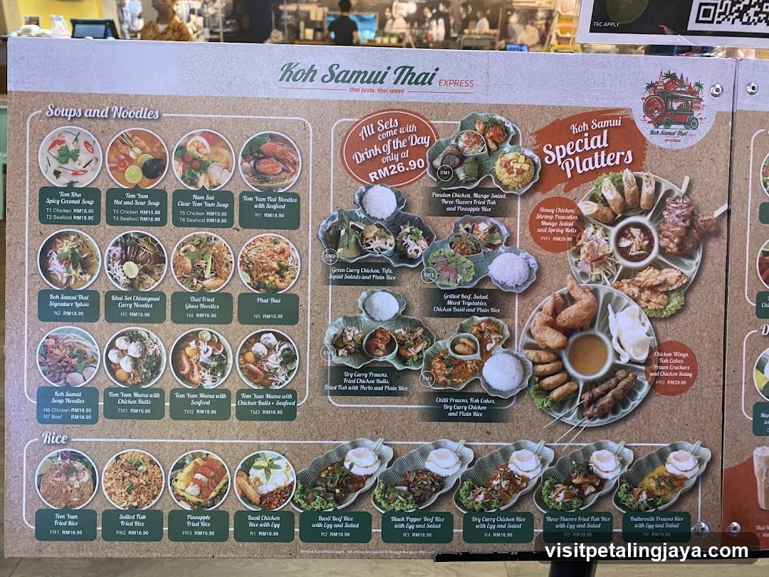 Koh Samui Thai Express Menu
