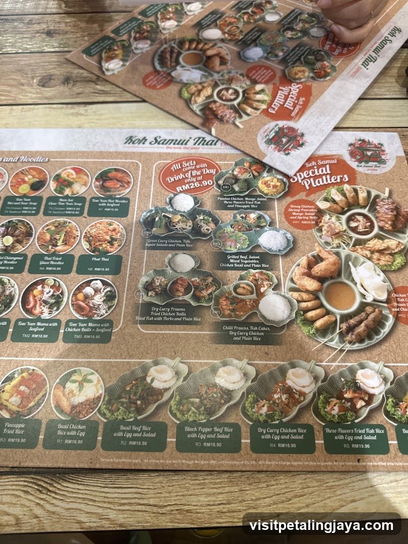 Koh Samui Thai Menu