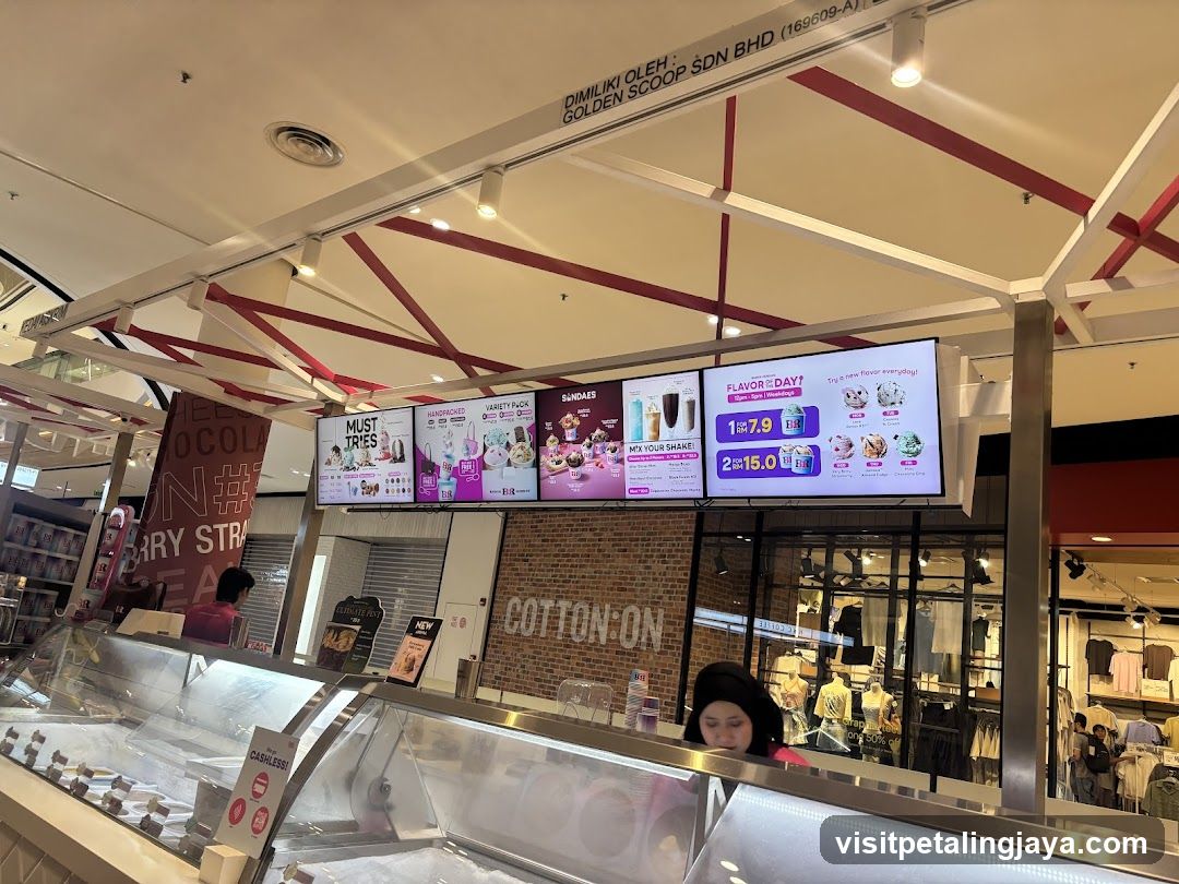 Ice Cream Shop Menu