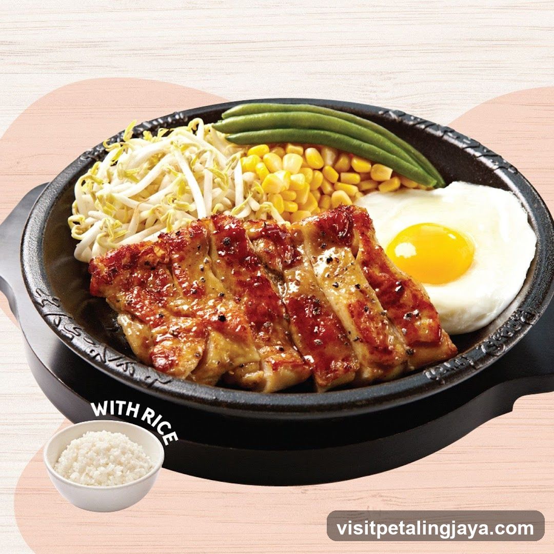 Grilled Chicken Steak with Rice