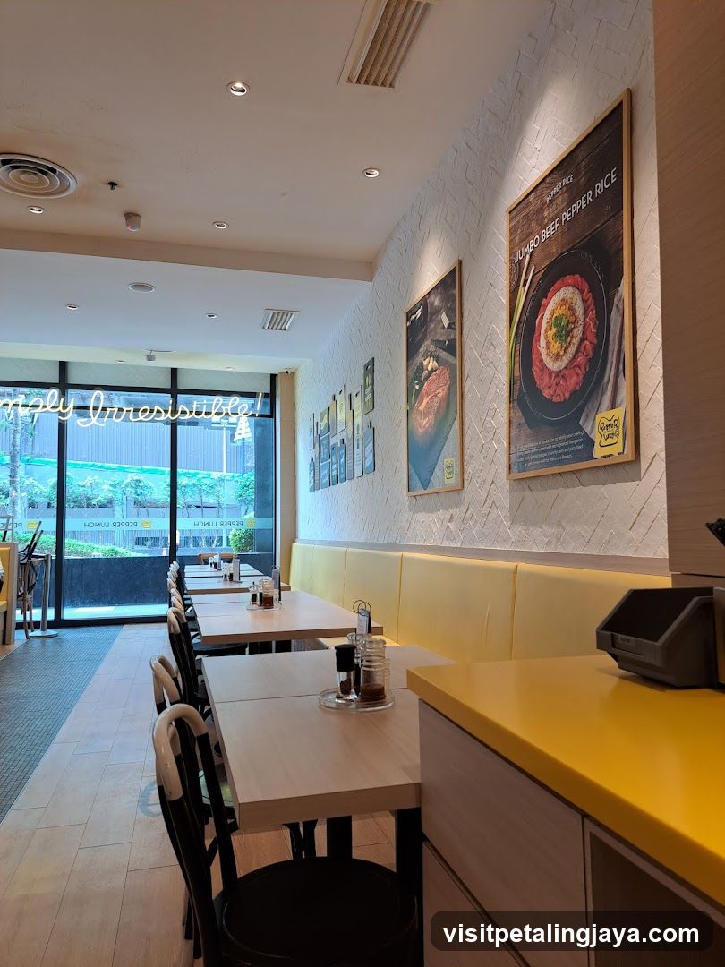 Restaurant Interior with Posters