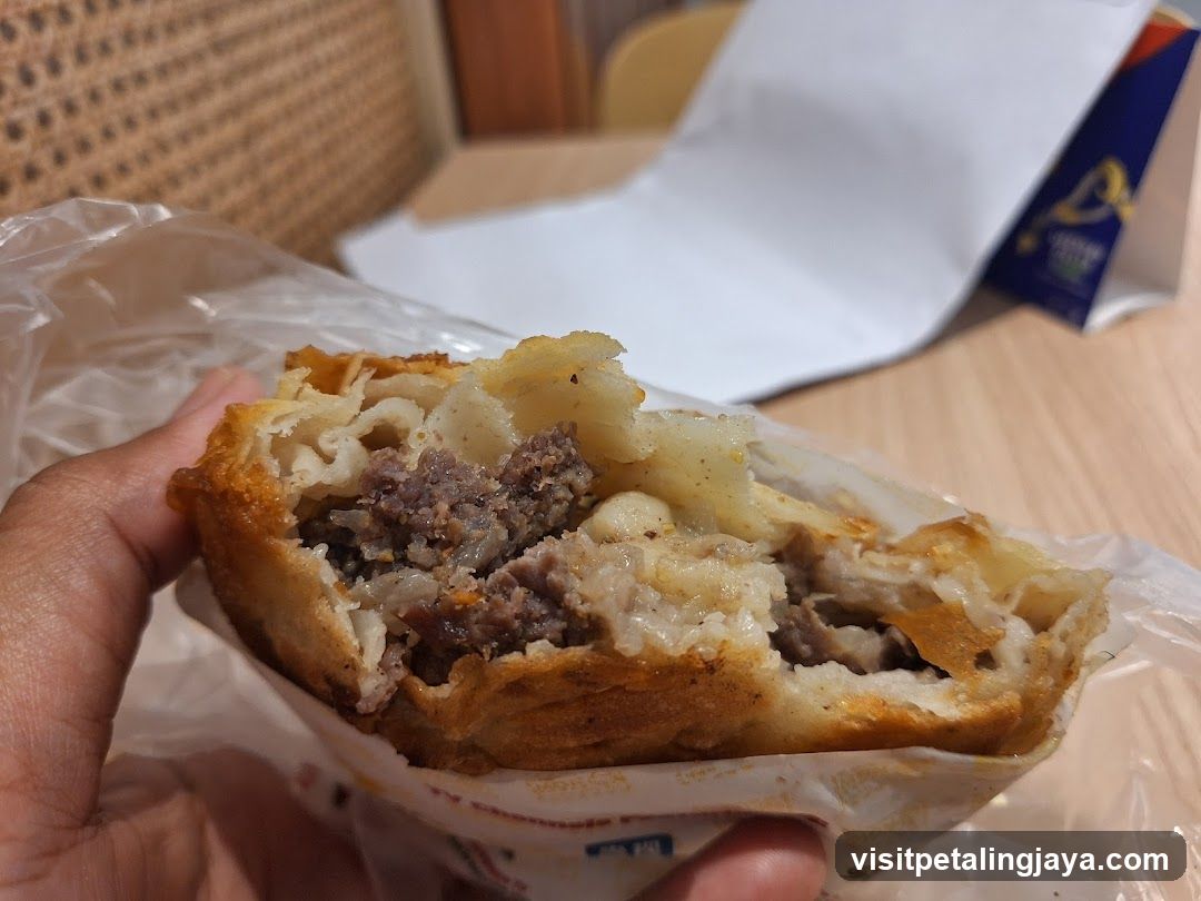 Handheld Fried Dumpling with Meat Filling