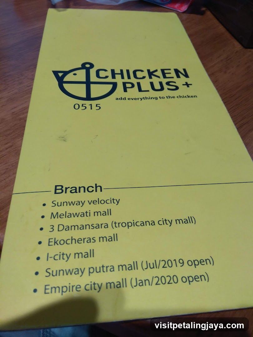 Chicken Plus Menu