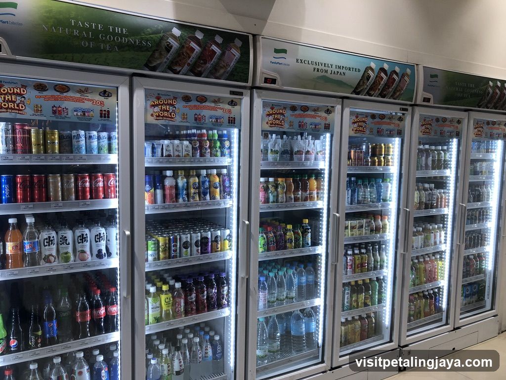 Refrigerated Display Cases with Beverages
