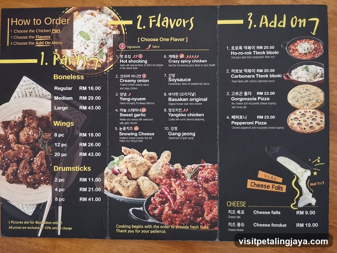Chicken Menu