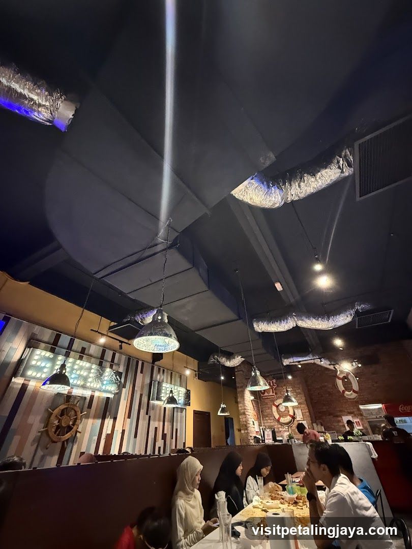 Restaurant Interior with Diners