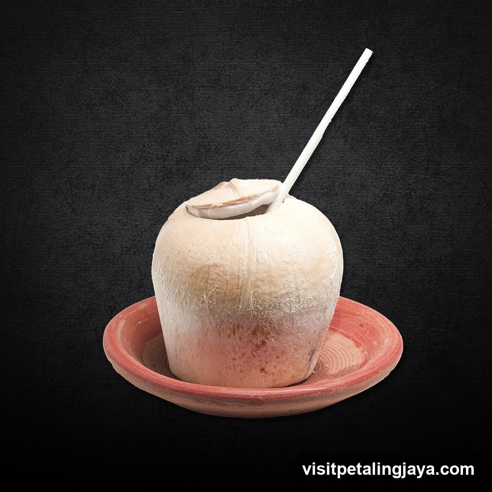 Fresh Coconut Drink with Straw