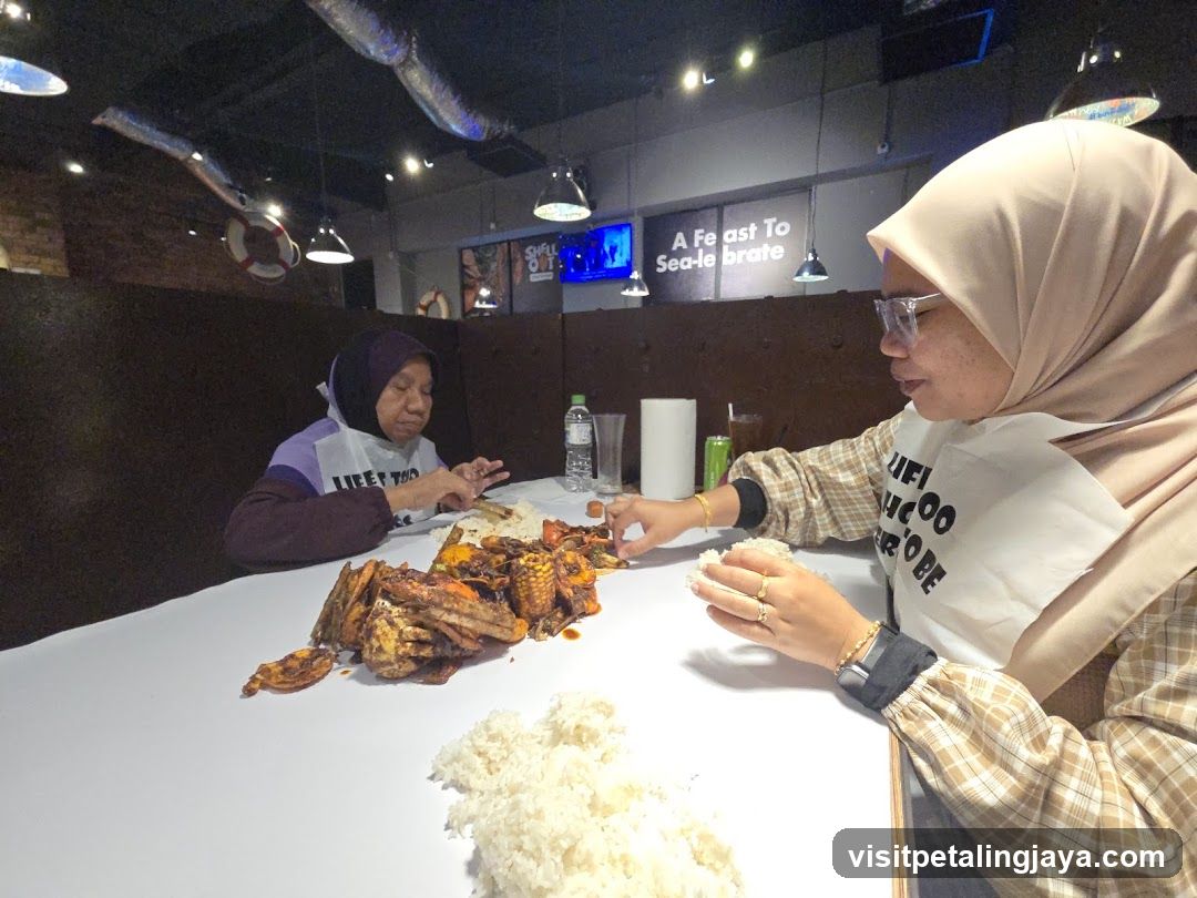 Diners at a restaurant table