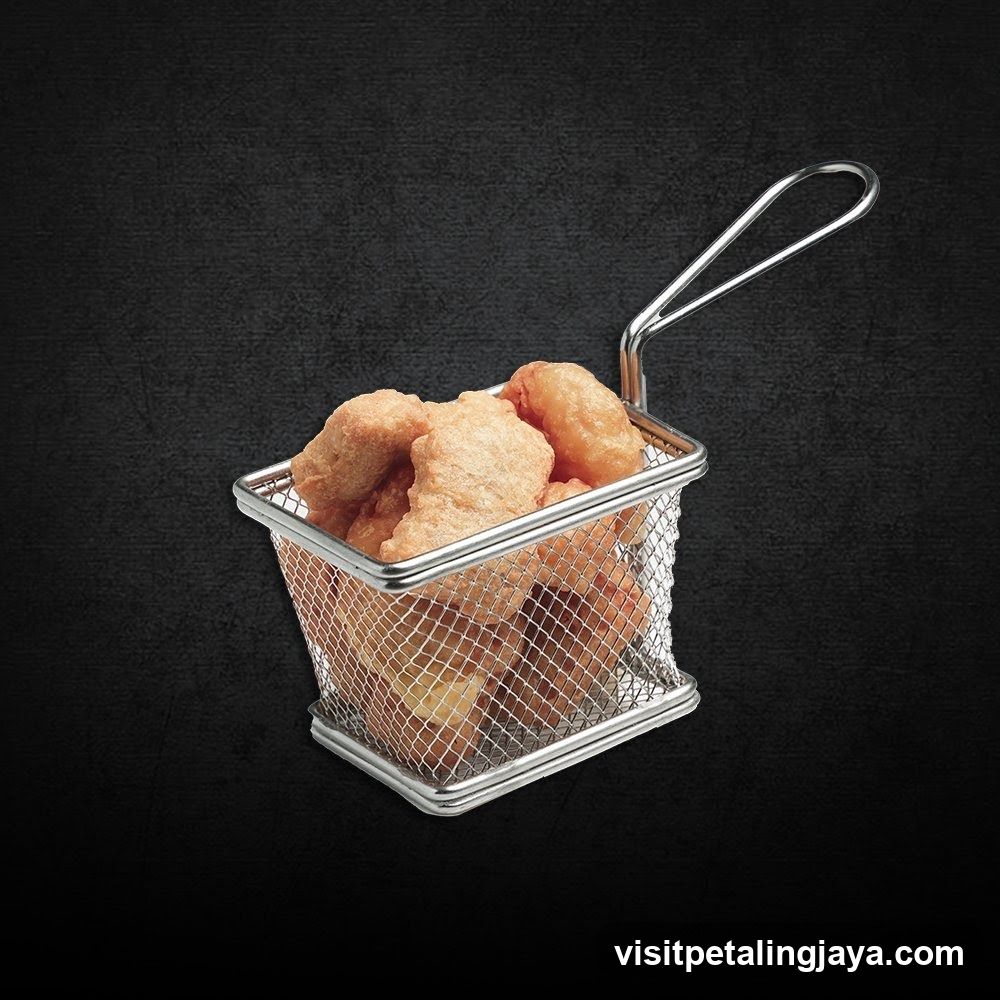 Fried Food in Wire Basket