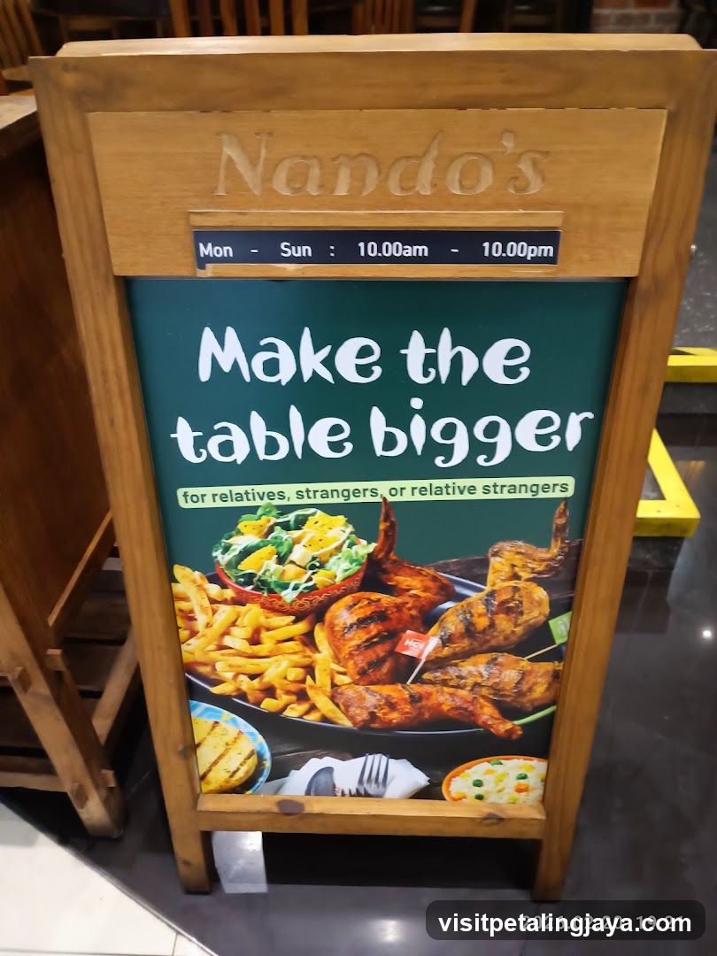 Nando's promotional sign