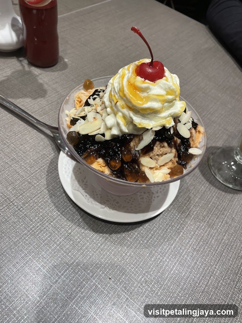 Dessert Bowl with Cherry and Almonds