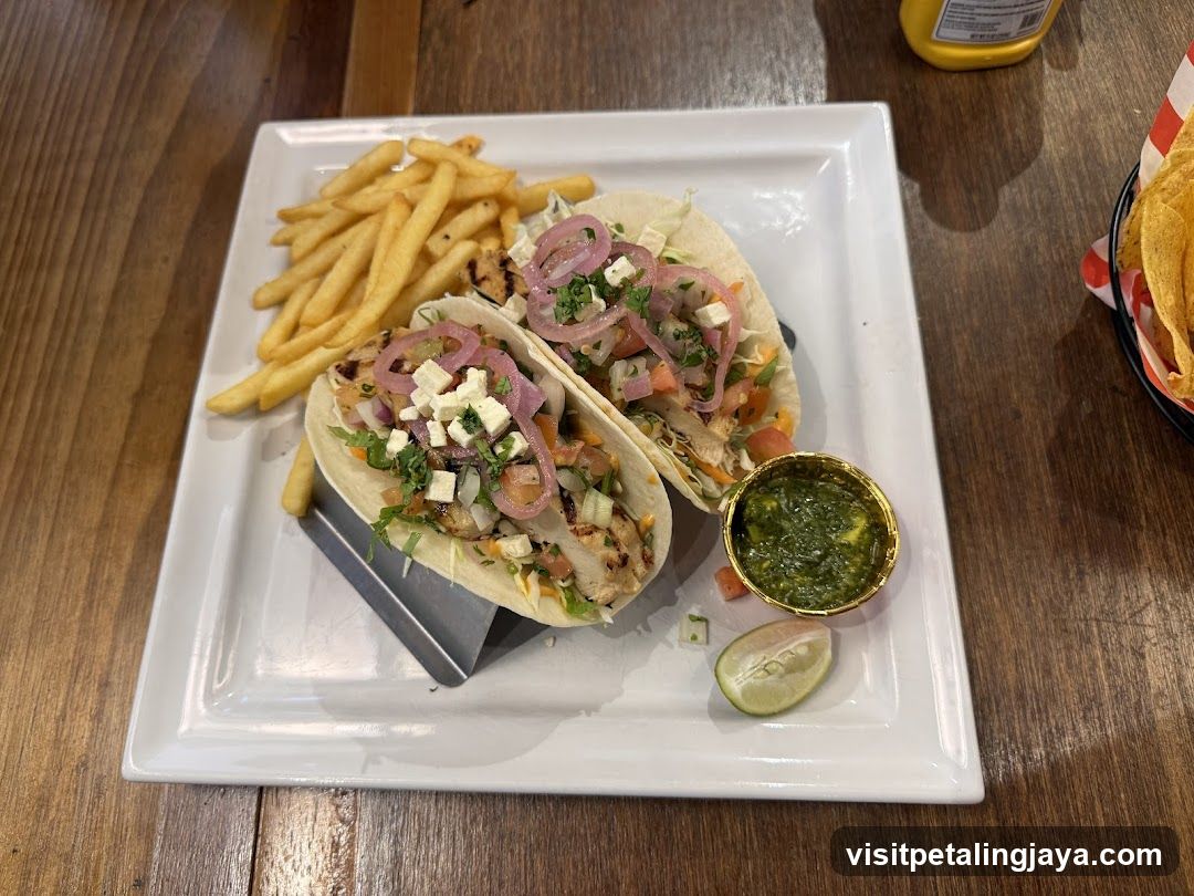 Tacos with Fries and Guacamole