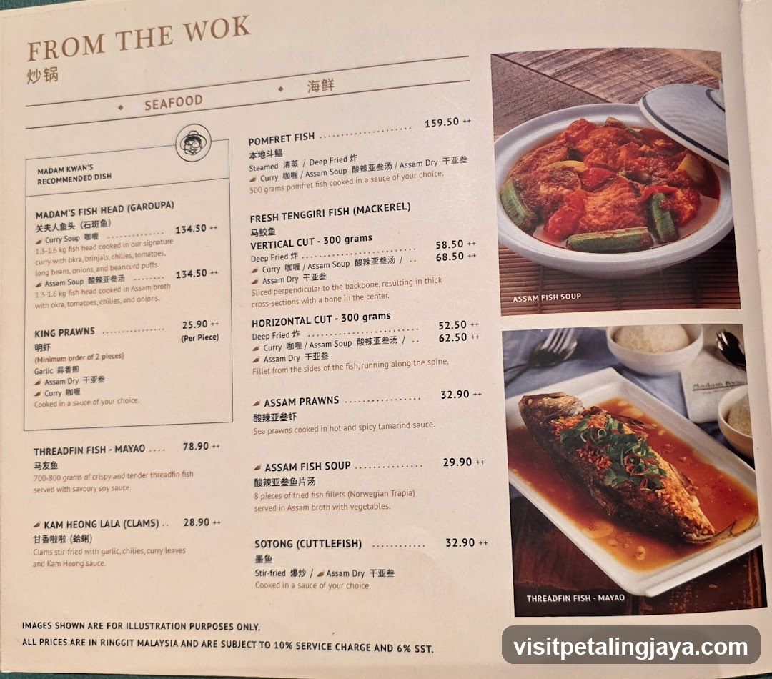 From the Wok Menu