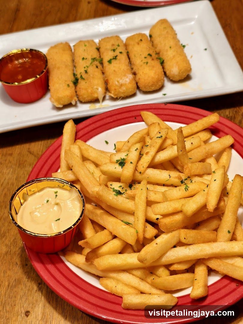 Fried Food Platter with Sauces