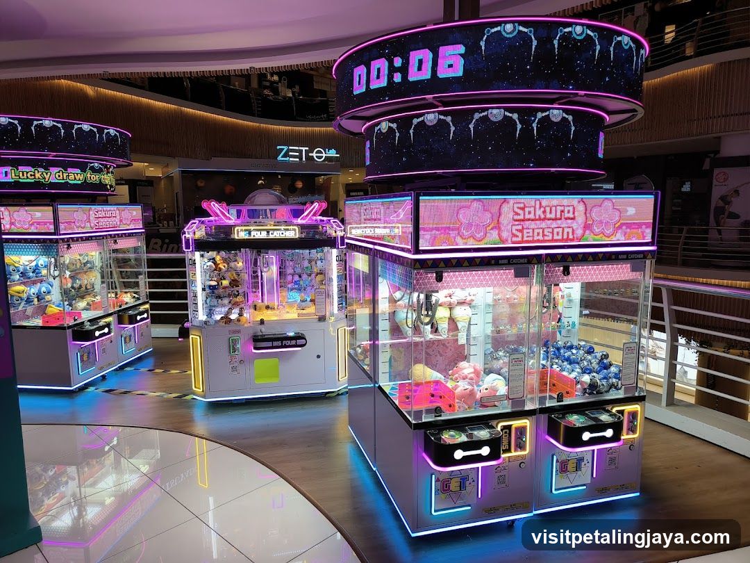 Arcade Game Machines in Mall