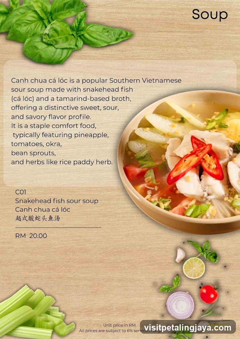 Soup Menu Page