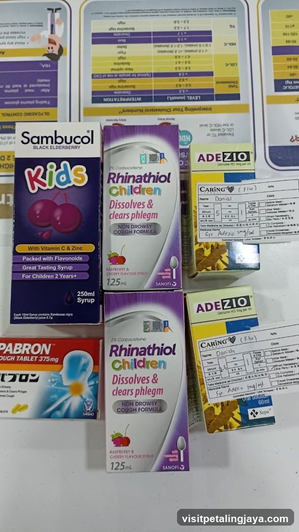 Medication and Health Products Display