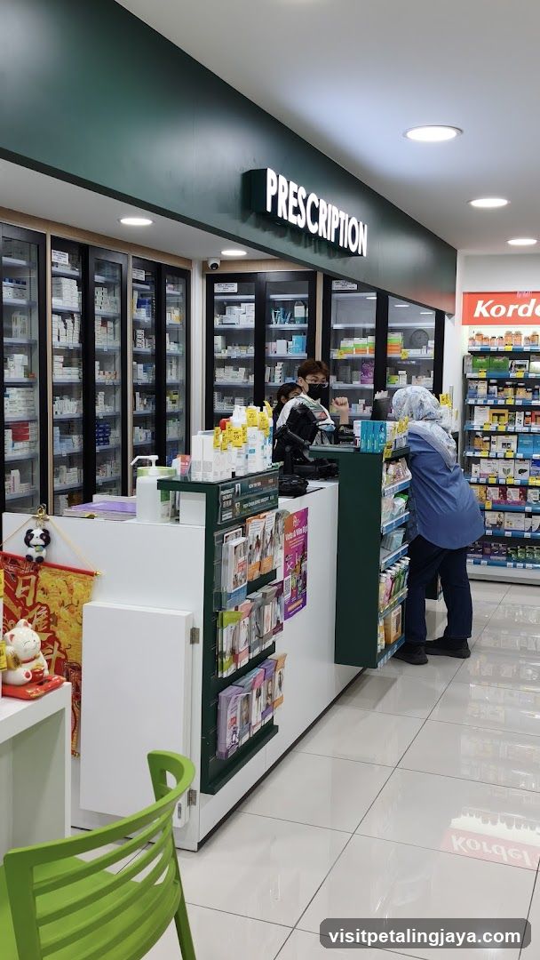 Pharmacy Interior with Prescription Counter
