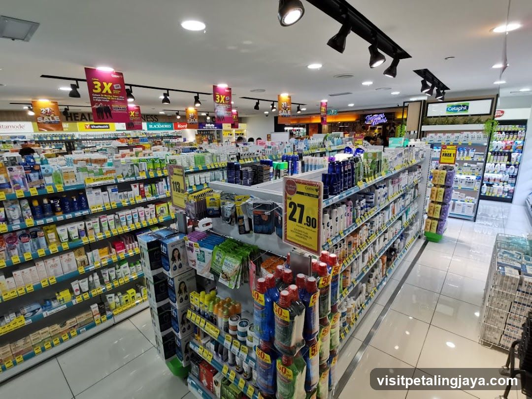 Pharmacy Interior with Product Displays
