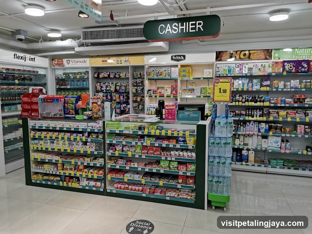 Cashier Area in Convenience Store