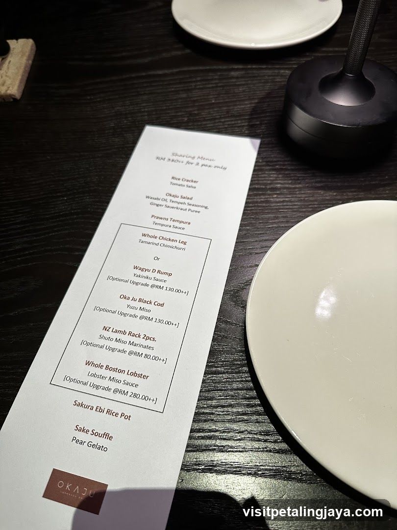 Sharing Menu - Okaju