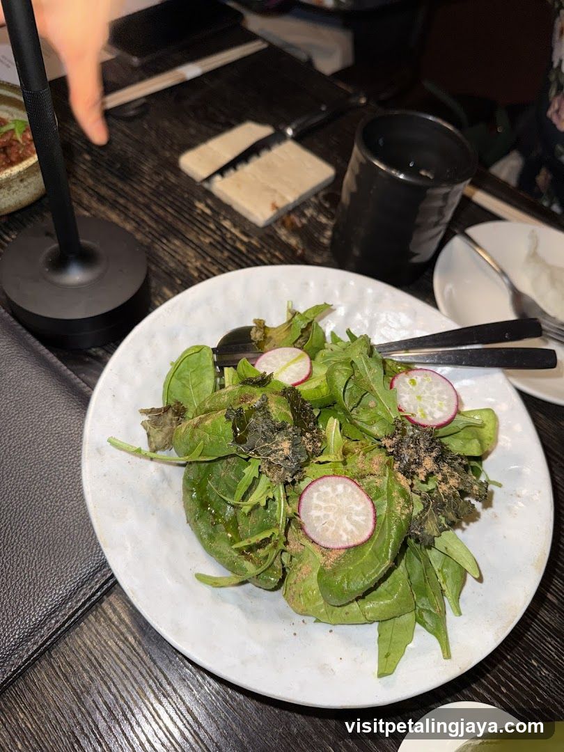 Salad with Radish Slices
