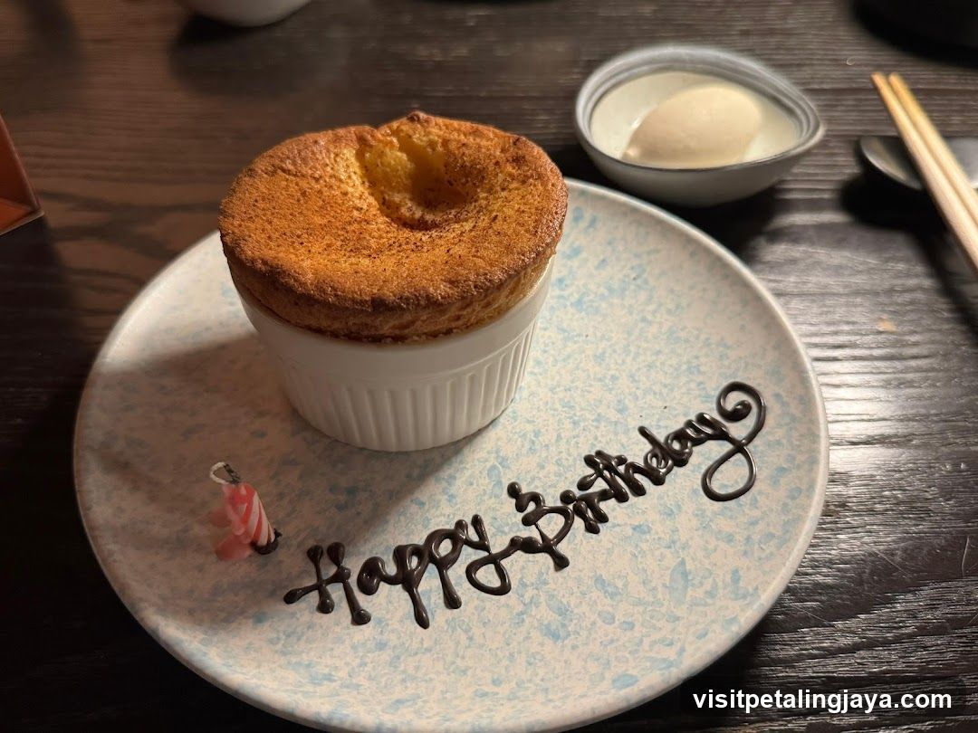 Happy Birthday Souffle Dessert