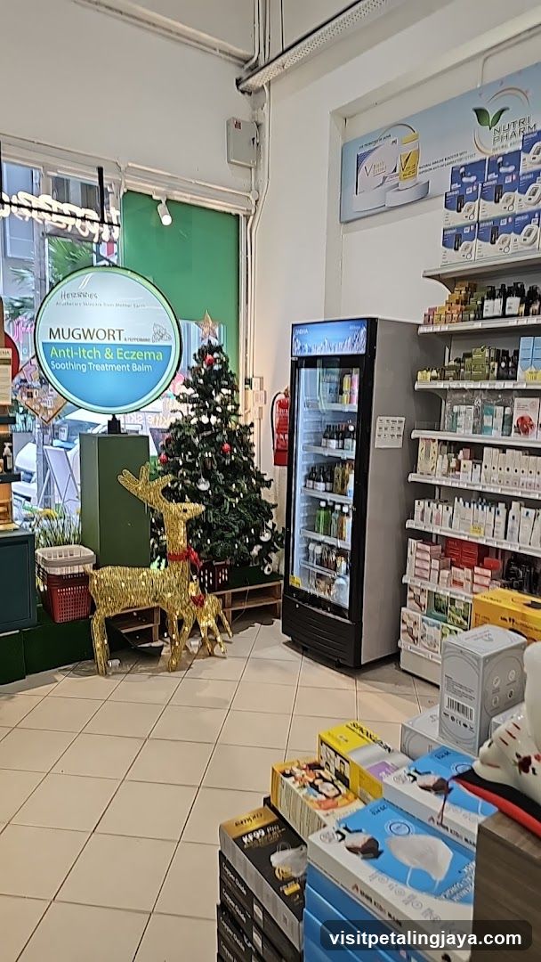 Interior of a pharmacy or health store