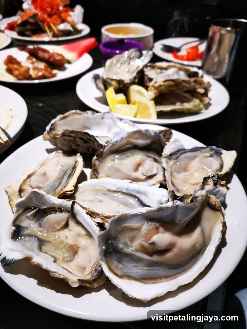 Oyster Platter at Restaurant