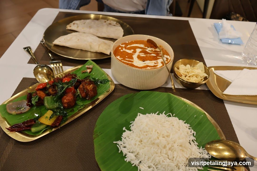 Indian Meal Spread on Table