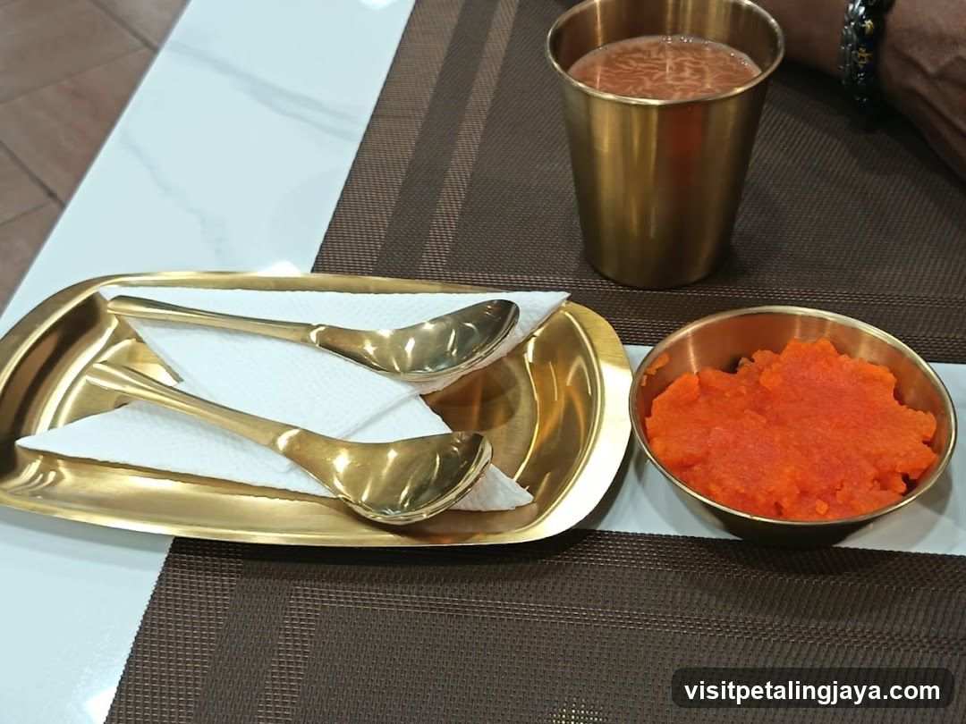 Gold Utensils and Dessert