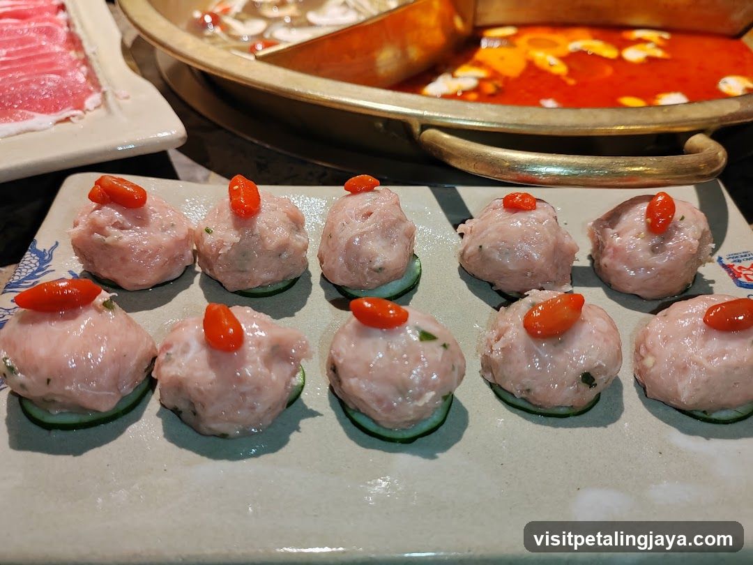 Hot Pot Appetizers with Cucumber Base