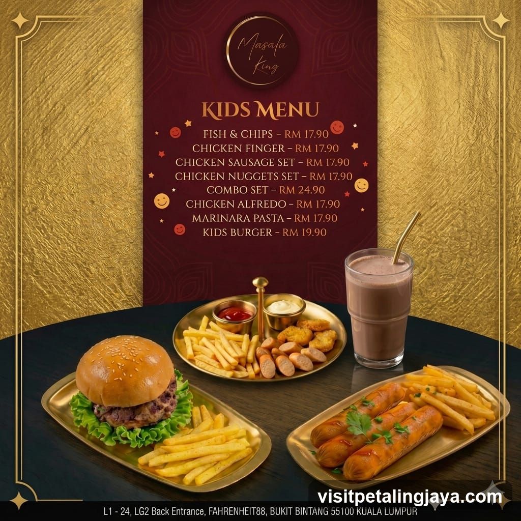 Kids Menu - Masala King