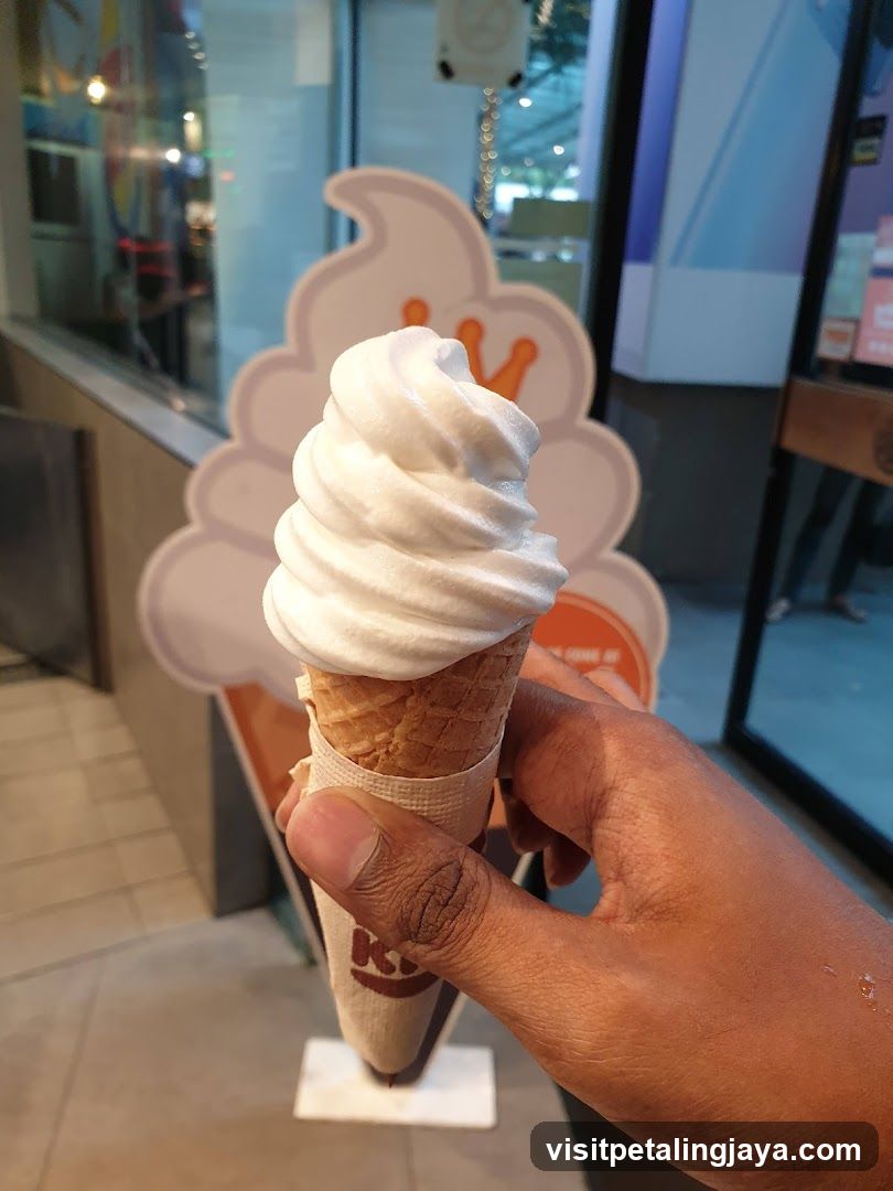 Soft Serve Ice Cream Cone