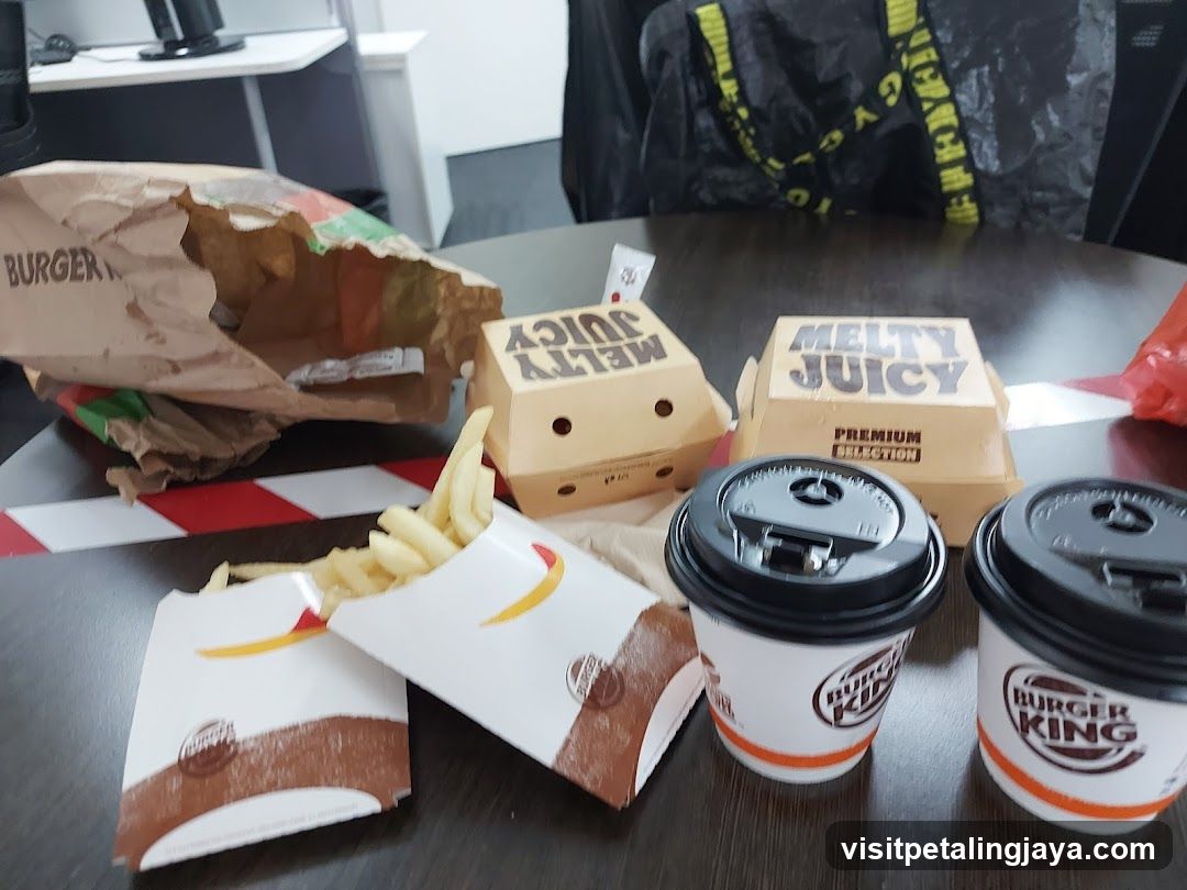 Burger King Meal Spread