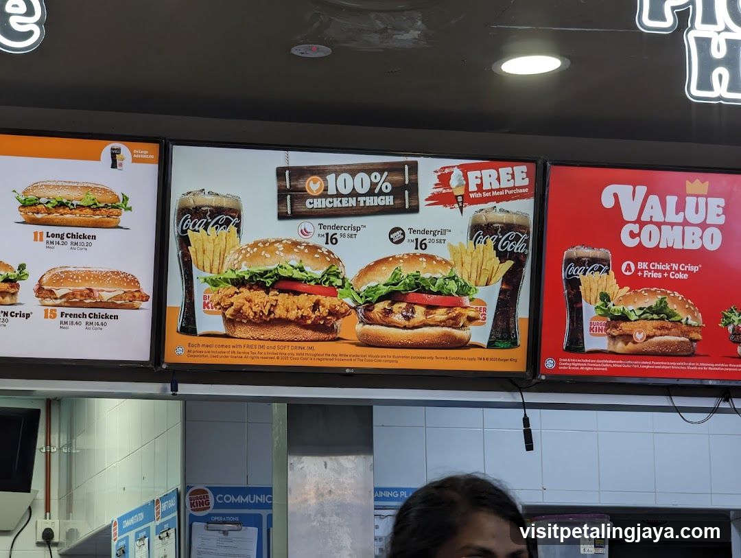 Burger Chain Menu Display